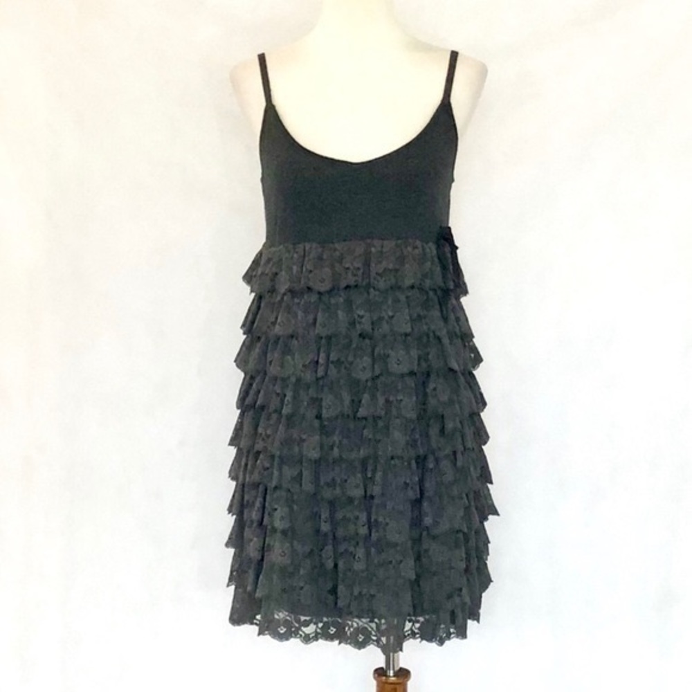 Anthropologie Twelve by Twelve Lace Ruffle Dress